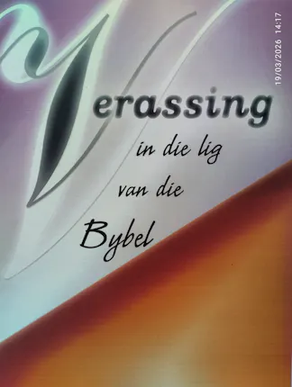 Lindhout, A - Verassing in die lig van die Bybel