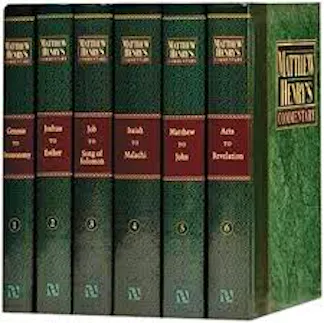 Matthew Henry's Commentary on the whole Bible (6 Volumes)