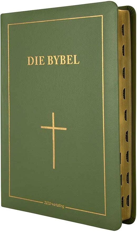 2020 Bybel (Olyfgroen met kruis)